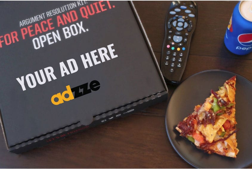 Pizza Box Topper Advertising — MASSIVEMEDIA