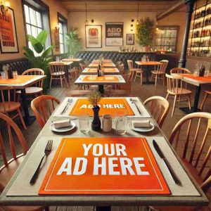 Placemat Advertising - Your Customer Staring At Your Brand