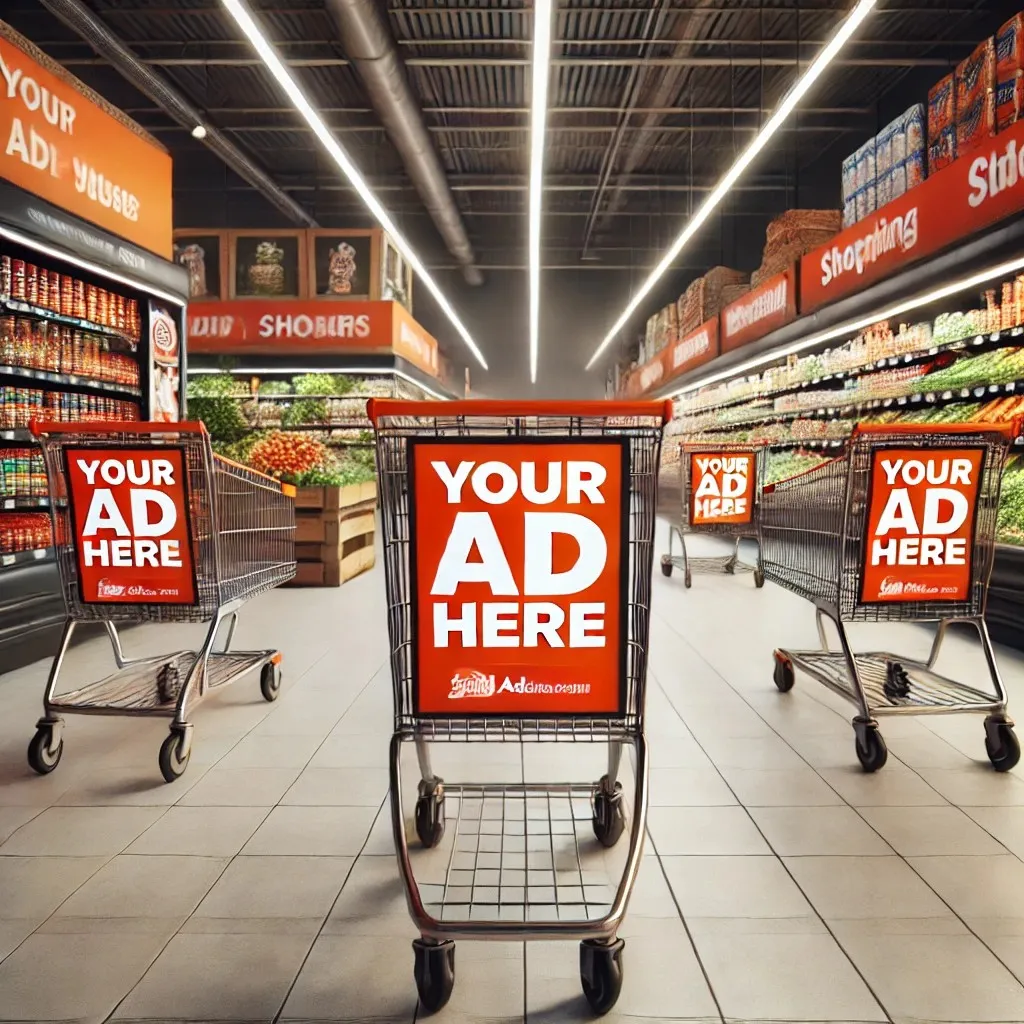 AI generated grocery store advertising