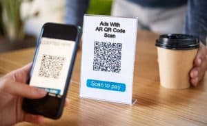 Ads with AR QR Code