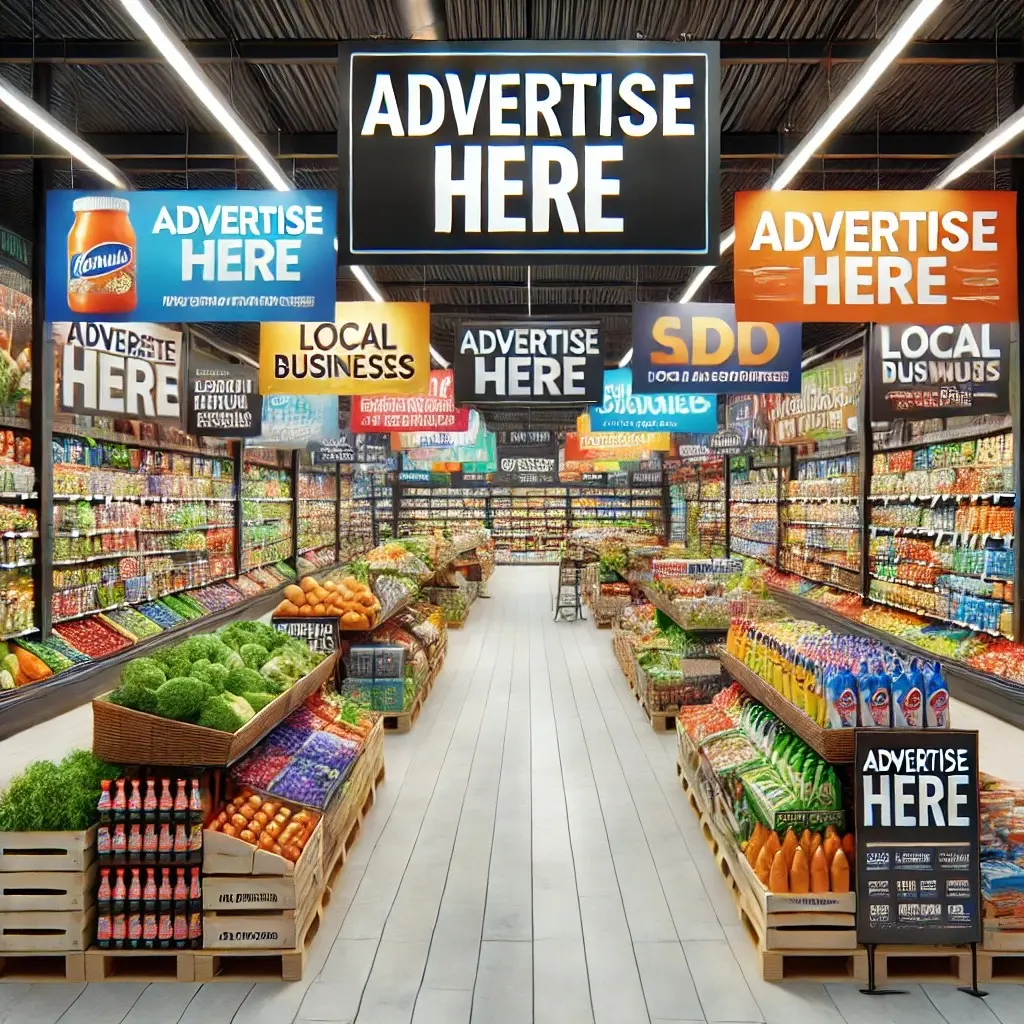 AI generated grocery store advertising